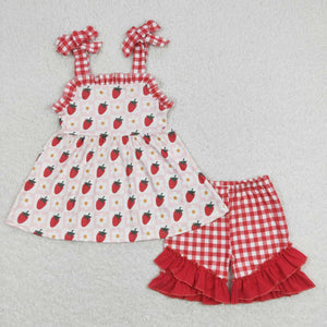 Daisy and Strawberry short set