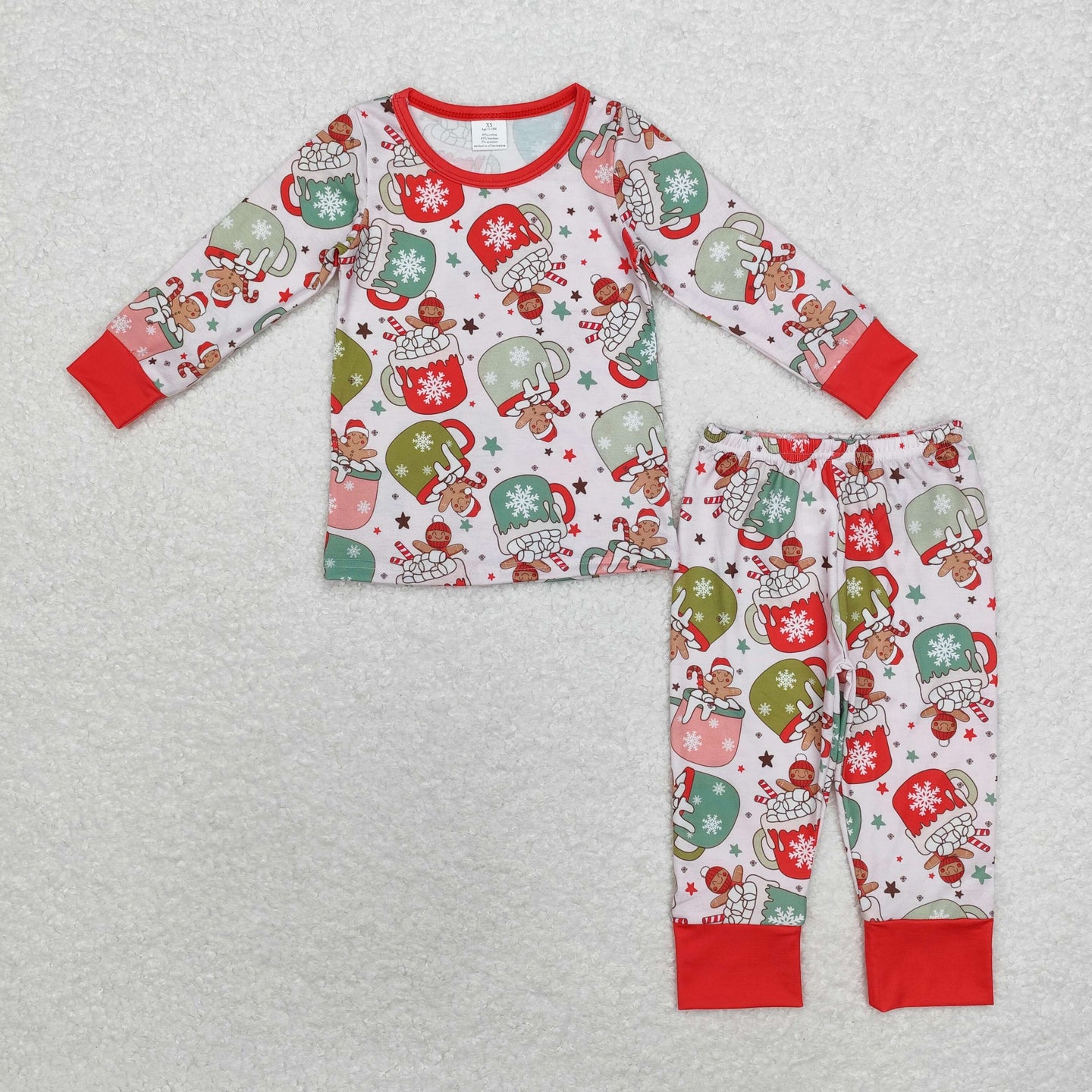 Bamboo Christmas mugs pajama set