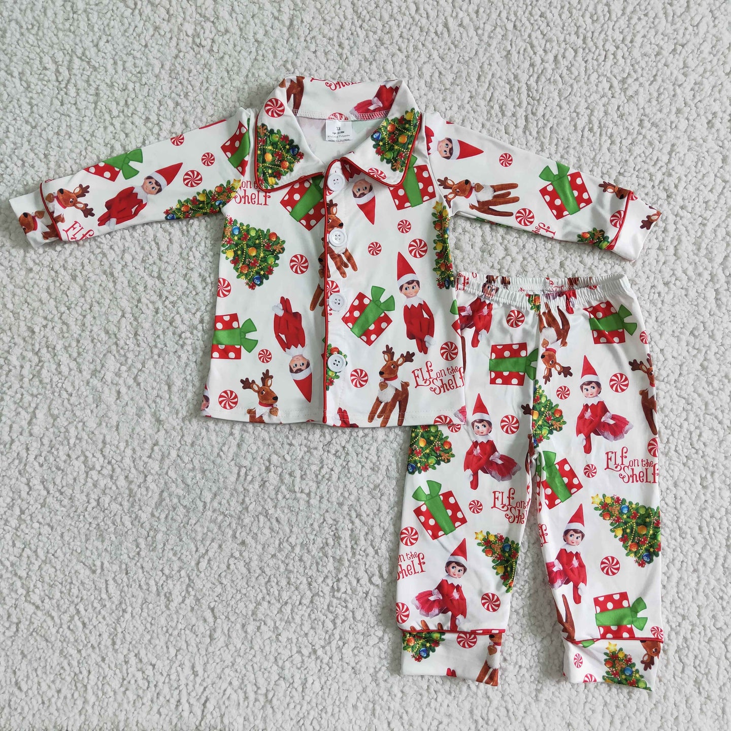 Christmas on the shelf pajama set