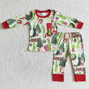Green Christmas - Chair pajama set