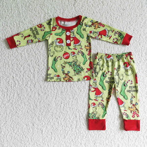 Green Christmas- Green pajama set