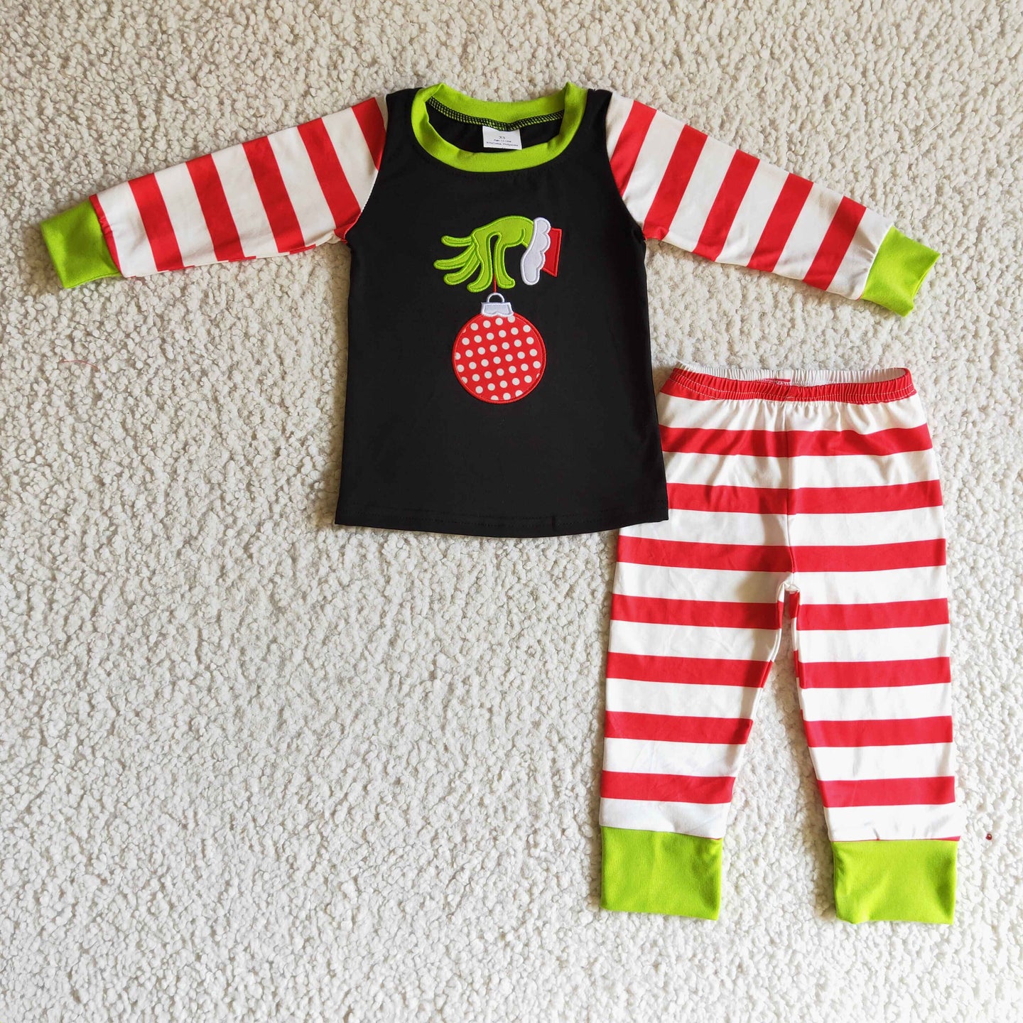 Green Christmas - hand pajama set