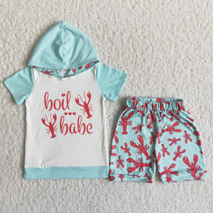 Boil babe short set