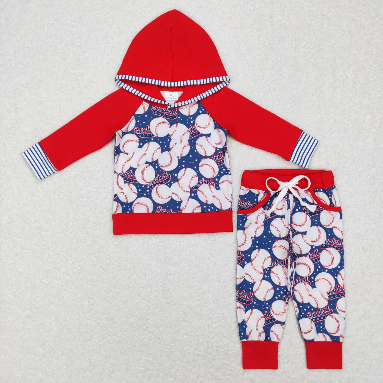 Blue baseball  pant set