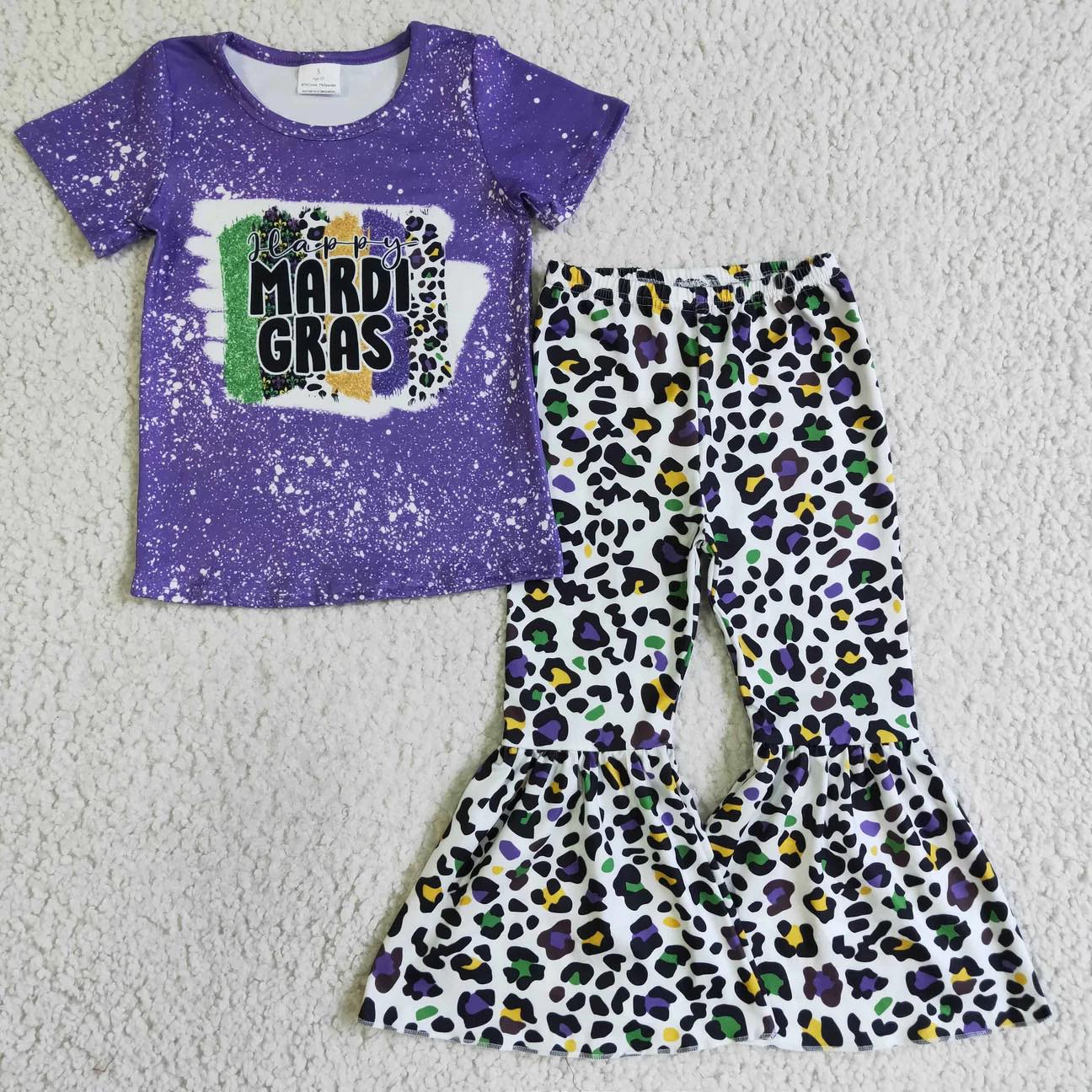 Mardi Gras leopard bell set