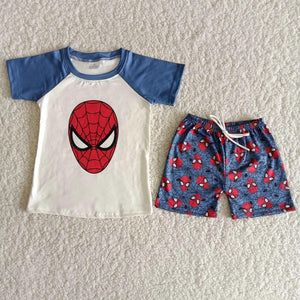 Spidey Face Short Set