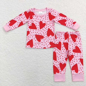 Red heart pajama set