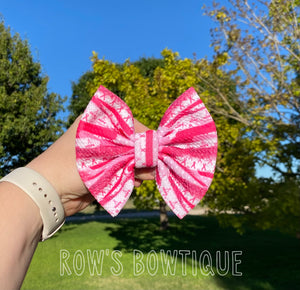 Breast cancer awareness brushstrokes bow