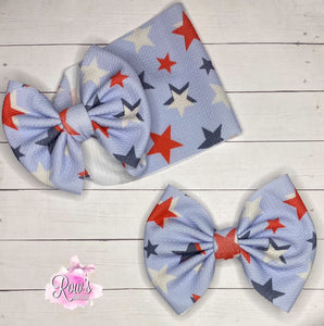 Baby Blue Stars Headwrap